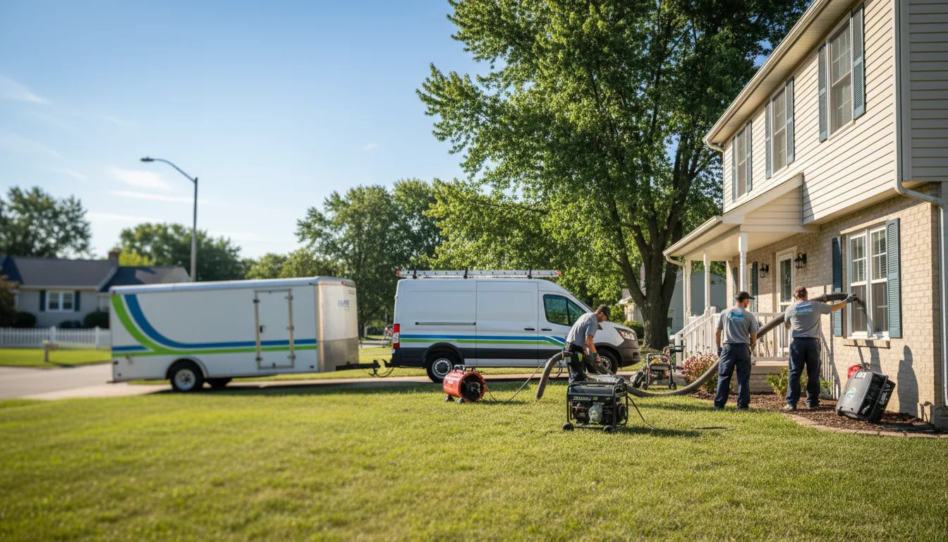 Flooded Basement Restoration And Cleanup With Repair in Naponee, NE near me